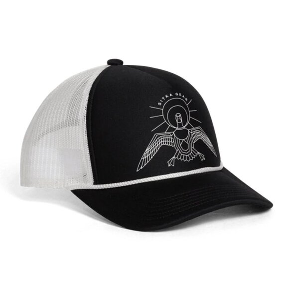 SITKA Hunting Darkest Before Dawn Duck Hi Pro Foam Trucker Hat/Cap Black NEW - Picture 3 of 3